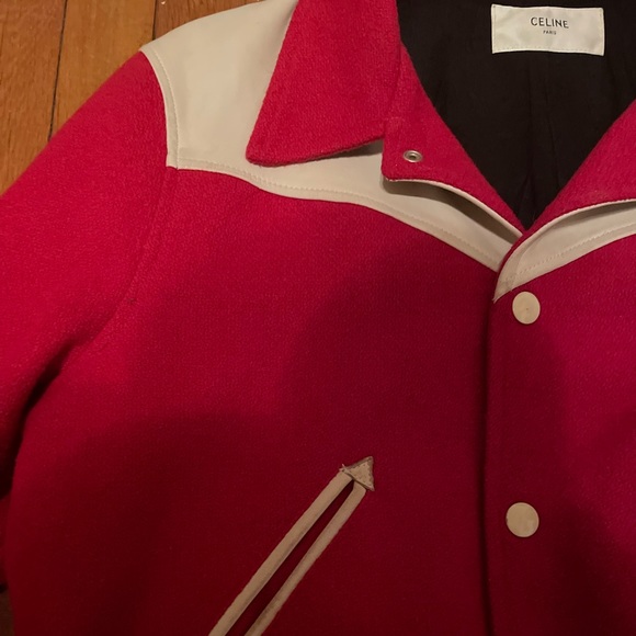 Red Celine teddy size 50 medium